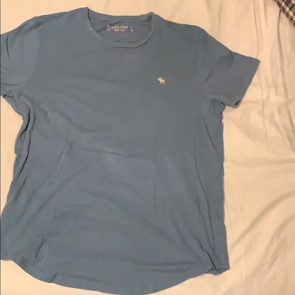 Medium light blue Abercrombie and Fitch soft tee. - Picture 2 of 4